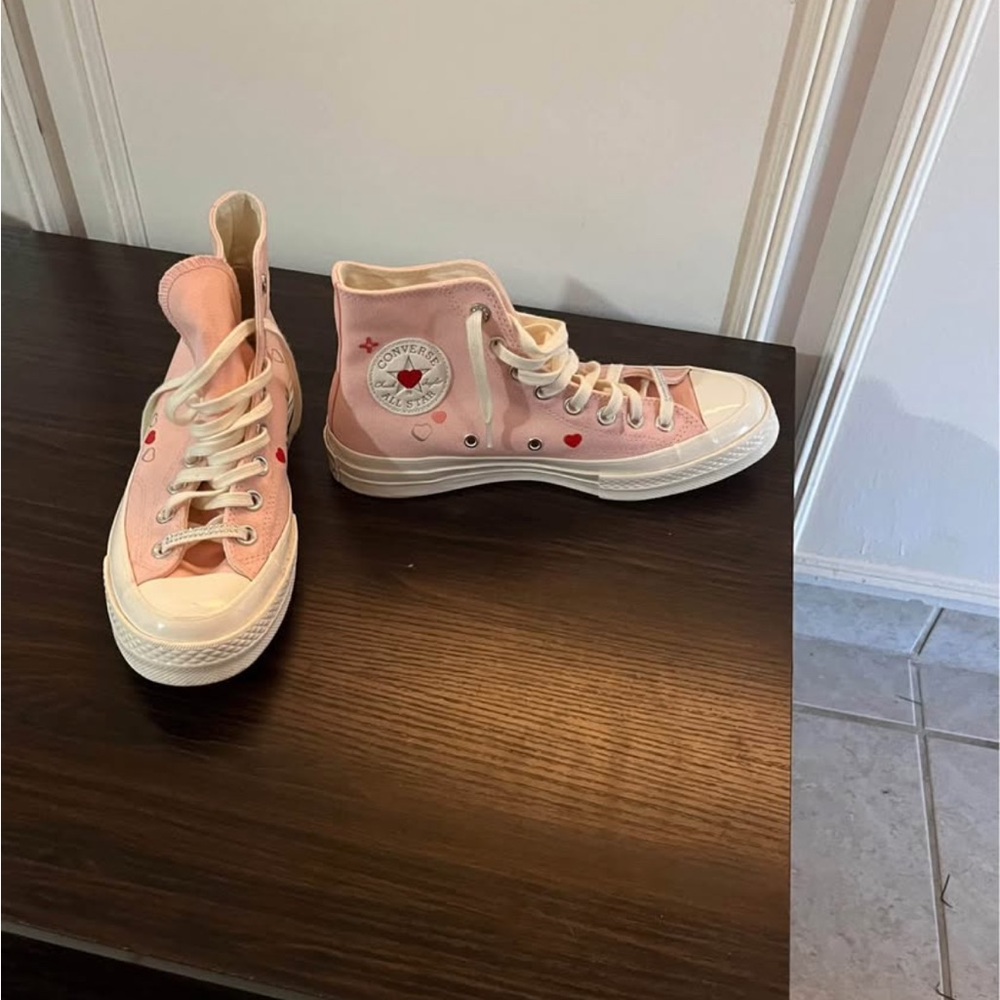 Converse Pink and White Classic Sneakers